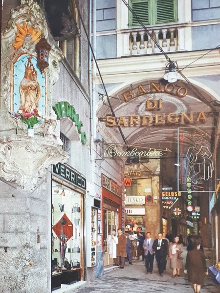 Cartolina - Genova - Via S. Pietro della Porta e …