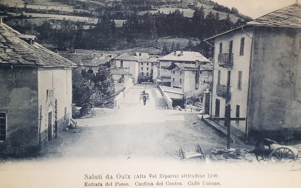 Cartolina - Saluti da Oulx - Entrata del Paese - …