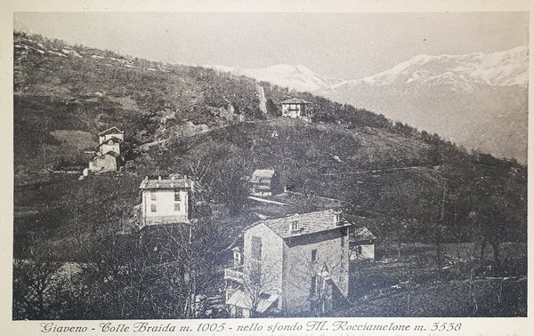 Cartolina - Giaveno - Colle Braida - nello sfondo M. …