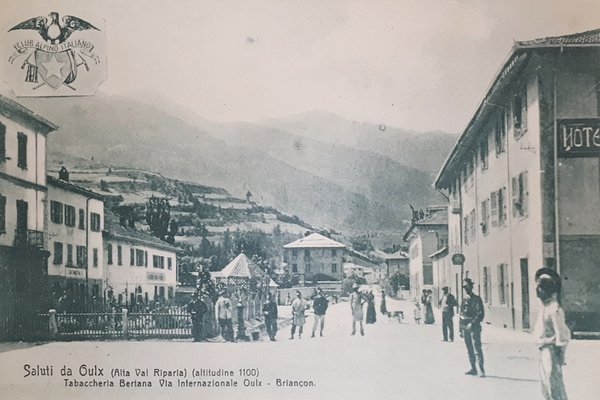 Cartolina - Saluti da Oulx - Tabaccheria Bertana - Via …