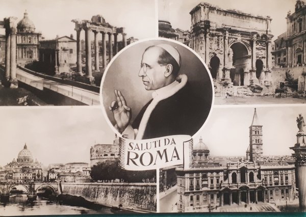 Cartolina - Saluti da Roma - 1950
