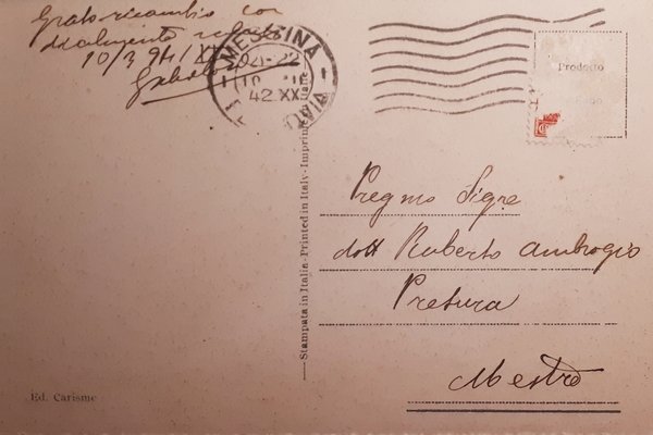 Cartolina - Messina di notte - Passeggiata a mare - …