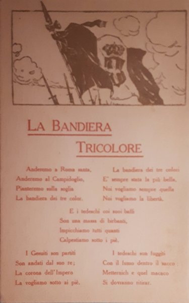 Cartolina - WWI - La Bandiera Tricolore - 1900 ca.