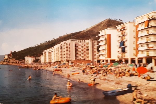 Cartolina - Borghetto S. Spirito - La Spiaggia - 1963 | Immagine principale