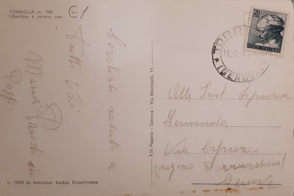 Cartolina - Torriglia - Ubertosa e Serena Oasi - 1965