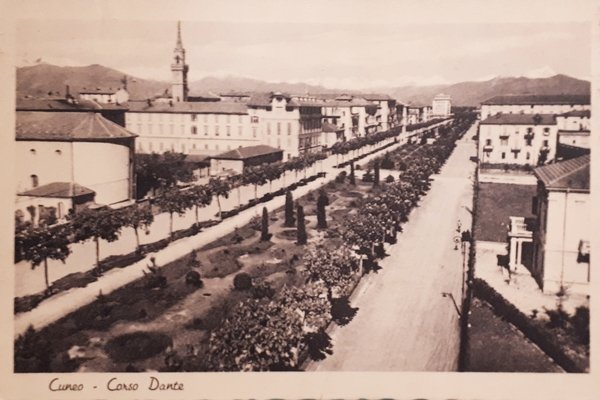 Cartolina - Cuneo - Corso Dante - 1943