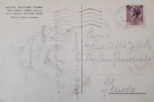 Cartolina - Hotel Tritone Terme - Abano Terme ( Padova …