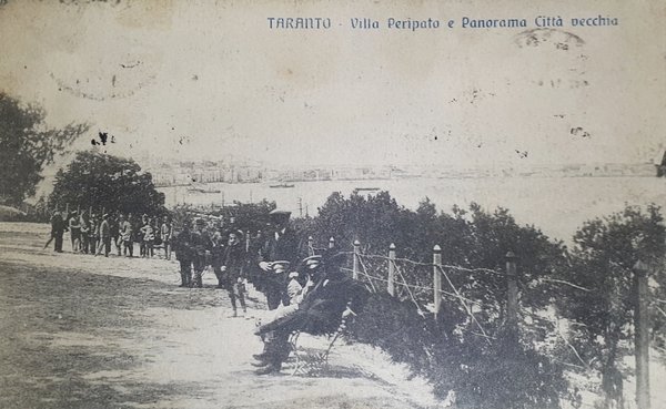 Cartolina - Taranto - Villa Peripato e Panorama Città Vecchia …