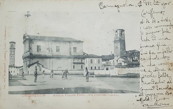 Cartolina - Carmagnola - Antica Piazzaforte, ora Convitto Civico - …