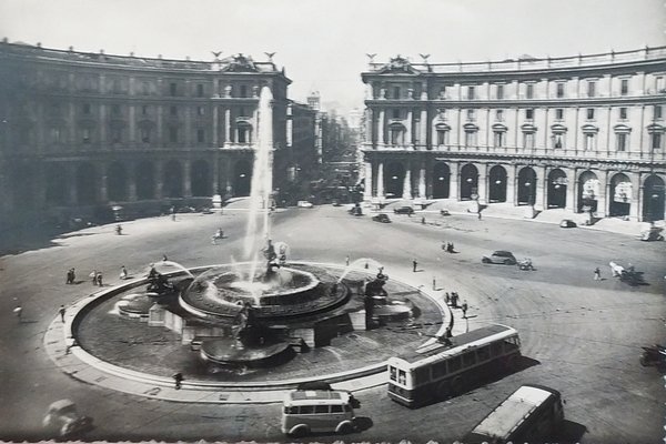 Cartolina - Roma - Piazza Esedra - Fontana delle Naiadi …