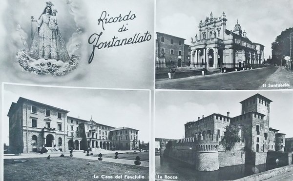 Cartolina - Ricordo di Fontanellato - 1960 ca.
