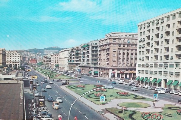 Cartolina - Genova - Viale Brigate Partigiane - 1970 ca.