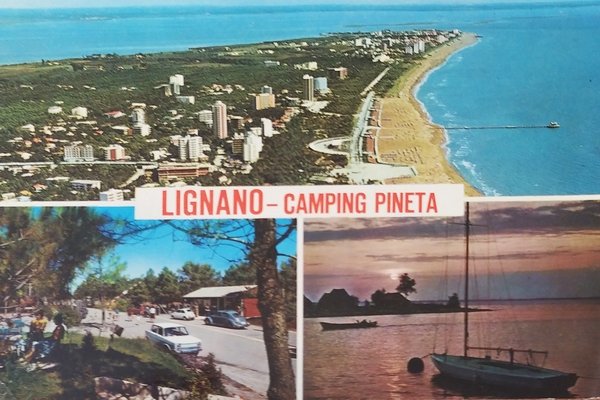 Cartolina - Lignano - Camping Pineta - 1970 ca.