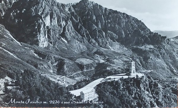 Cartolina - Monte Pasubio - Sacello Ossario - 1950 ca.
