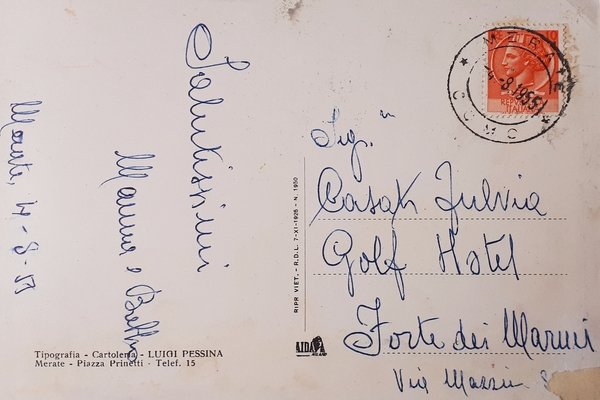 Cartolina - Merate - Villa Belgioioso - Marchesi Brivio - …