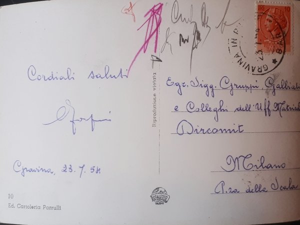 Cartolina - Gravina di Puglia - Ponte sul Torrente La …