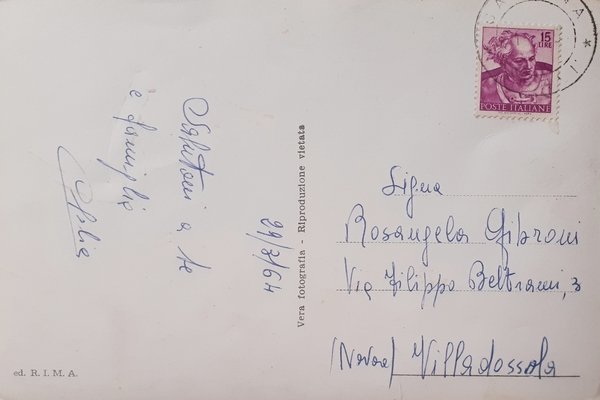 Cartolina - Saluti da Sarsina - 1964