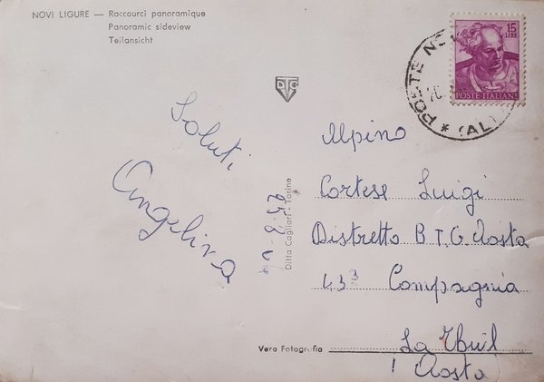Cartolina - Novi Ligure - Scorcio Panoramico - 1964