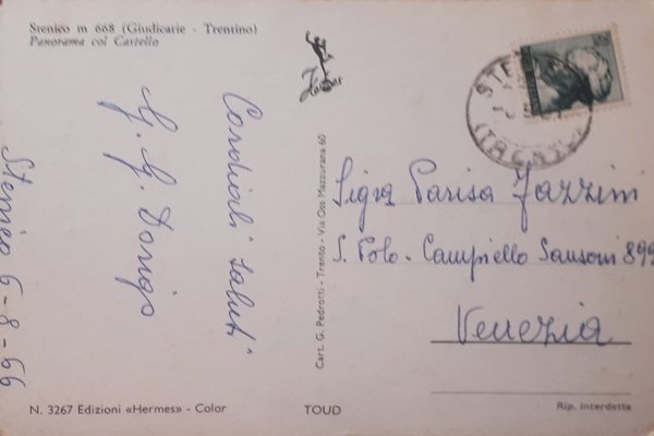 Cartolina - Stenico ( Giudicarie - Trentino ) - Panorama …