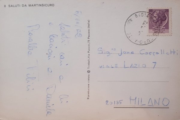 Cartolina - Saluti da Martinsicuro - 1972