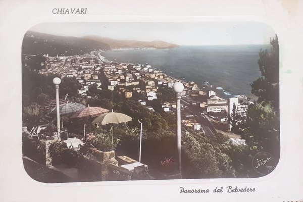 Cartolina - Chiavari - Panorama dal Belvedere - 1953