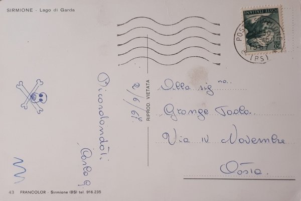 Cartolina - Sirmione - Lago di Garda - 1967