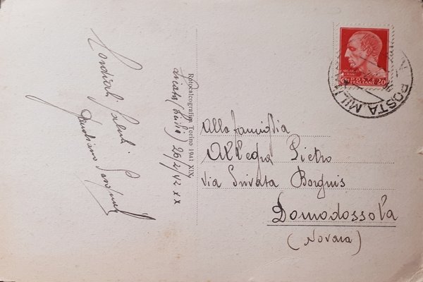 Cartolina - Licata - Panorama e fiume Salso - 1942