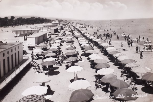 Cartolina - Giulianova Lido - Spiaggia - 1963