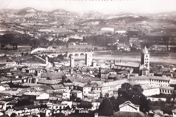 Cartolina - Alba - Panorama - Le antiche Torri - …