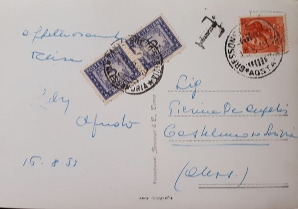 Cartolina - Valle d'Aosta - Gressoney St. Jean - Il …