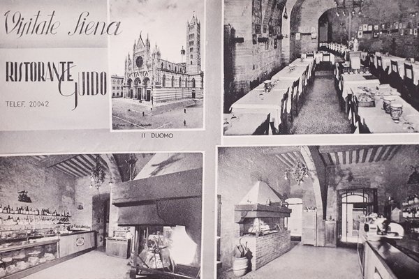 Cartolina - Visitate Siena - Ristorante Guido - 1950 ca.