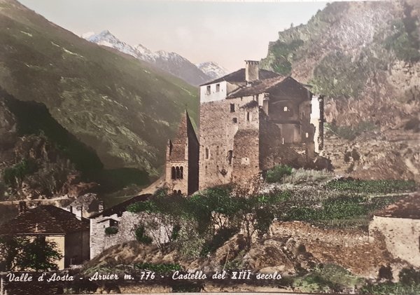 Cartolina - Valle d'Aosta - Arvier - Castello del XIII …