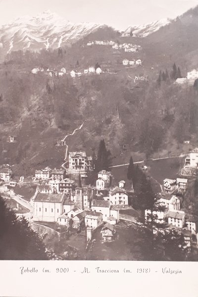 Cartolina - Fobello - M. Tracciora - Valsesia - 1955