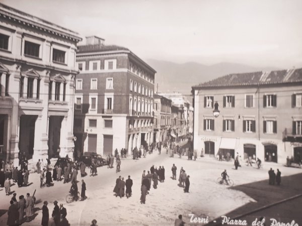 Cartolina - Terni - Piazza del Popolo - 1953