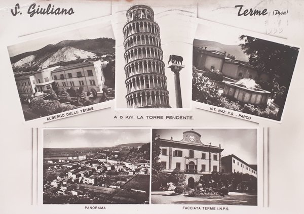 Cartolina - S. Giuliano Terme ( Pisa ) - 1955
