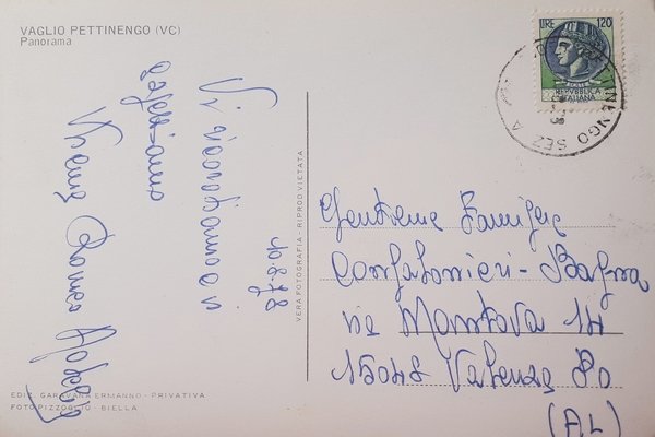 Cartolina - Vaglio Pettinengo ( VC ) - Panorama - …