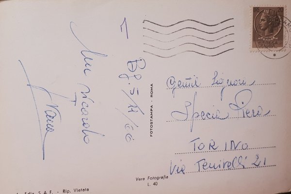 Cartolina - Bergamo - Scorcio Città Alta e Viale Roma …
