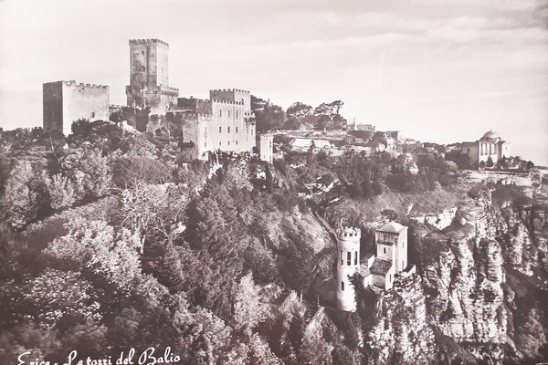 Cartolina - Erice - Le Torri del Balio - 1966
