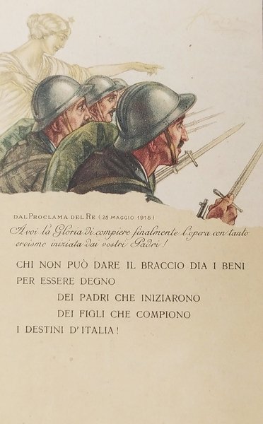 Cartolina - Dal Proclama del Re 25 Maggio 1915