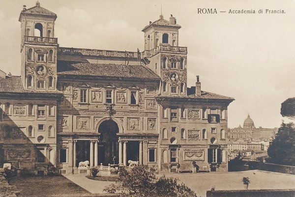 Cartolina - Roma - Accademia di Francia - 1900 ca.