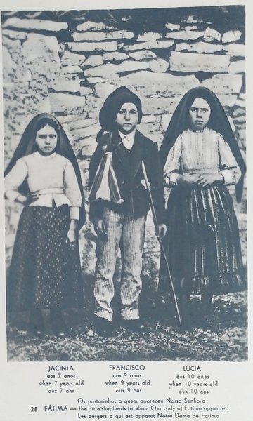 Cartolina - Fatima - Jacinta - Francisco - Lucia - …