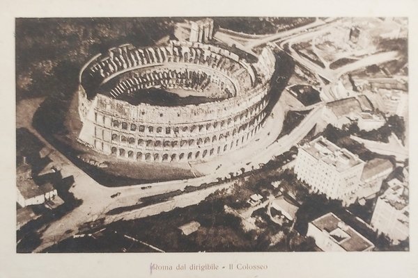 Cartolina - Roma dal dirigibile - Il Colosseo - 1900 …