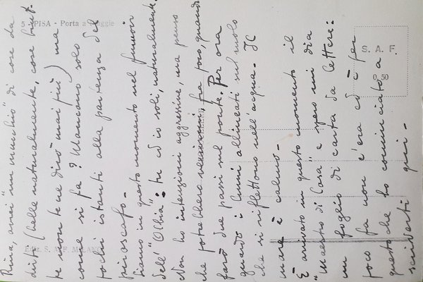 Cartolina - Pisa - Porta a Piaggie - 1940 ca.