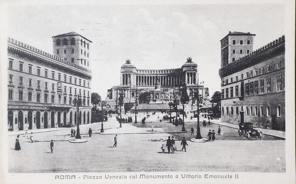 Cartolina - Roma - Piazza Venezia con Monumento a Vittorio …