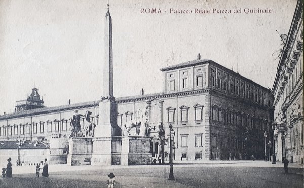 Cartolina - Roma - Palazzo reale Piazza del Quirinale - …