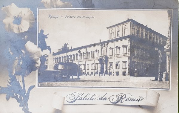 Cartolina - Roma - Palazzo del Quirinale - 1912
