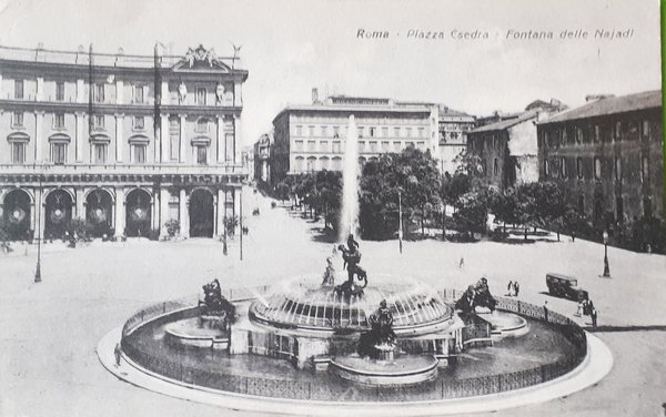 Cartolina - Roma - Piazza Esedra - Fontana delle Naiadi …
