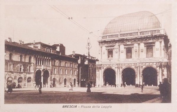 Cartolina - Brescia - Piazza della Loggia - 1930 ca.