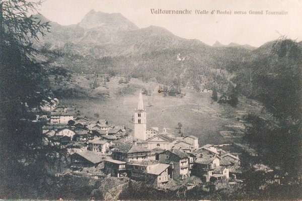 Cartolina - Valtournenche ( Valle d'Aosta ) verso Grand Tournalin …