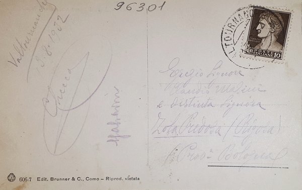 Cartolina - Valtournenche ( Valle d'Aosta ) verso Grand Tournalin …